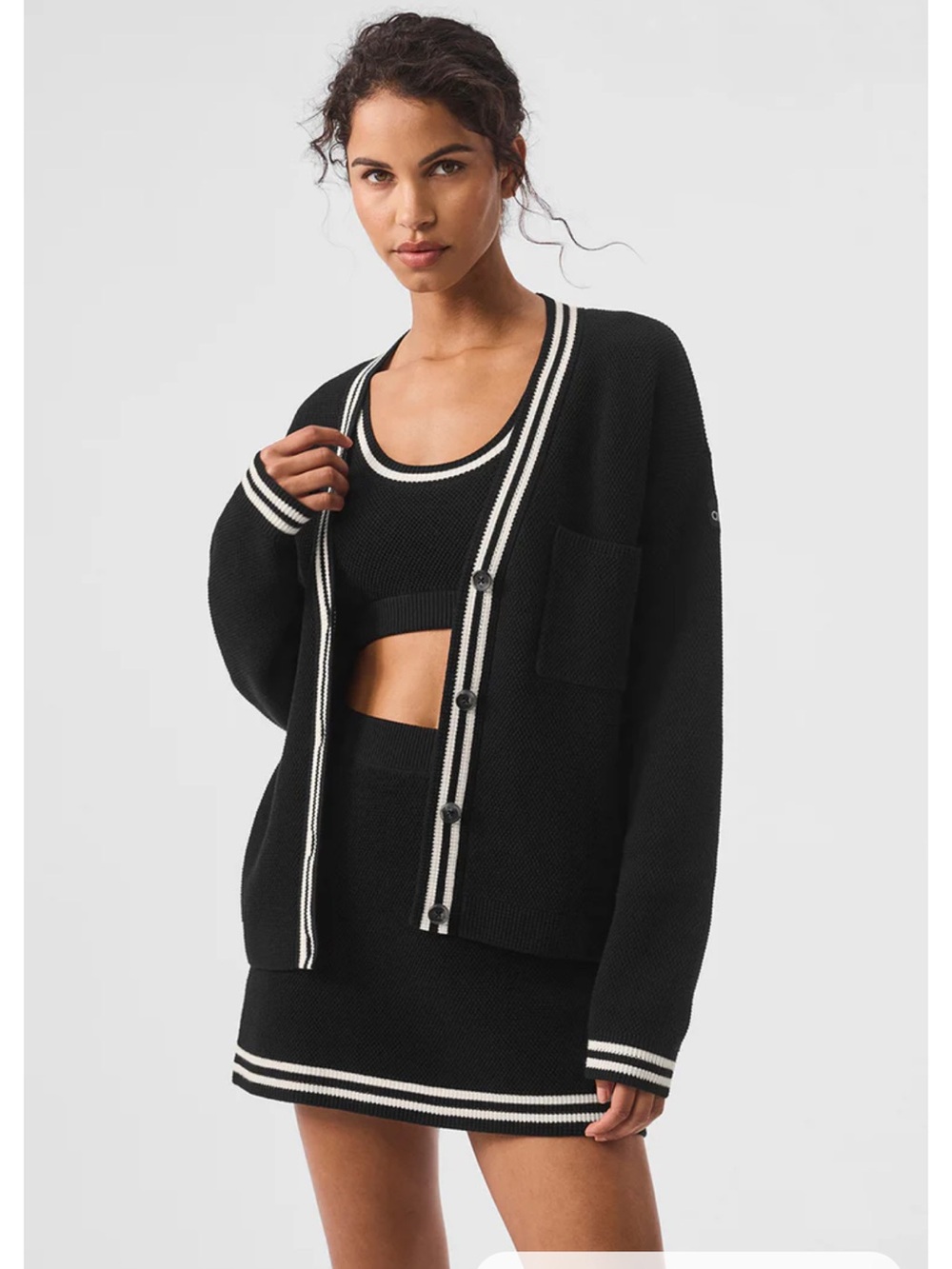 Tennis Club Sweater Knit Cardigan